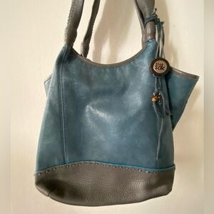 The Sak brown and blue purse